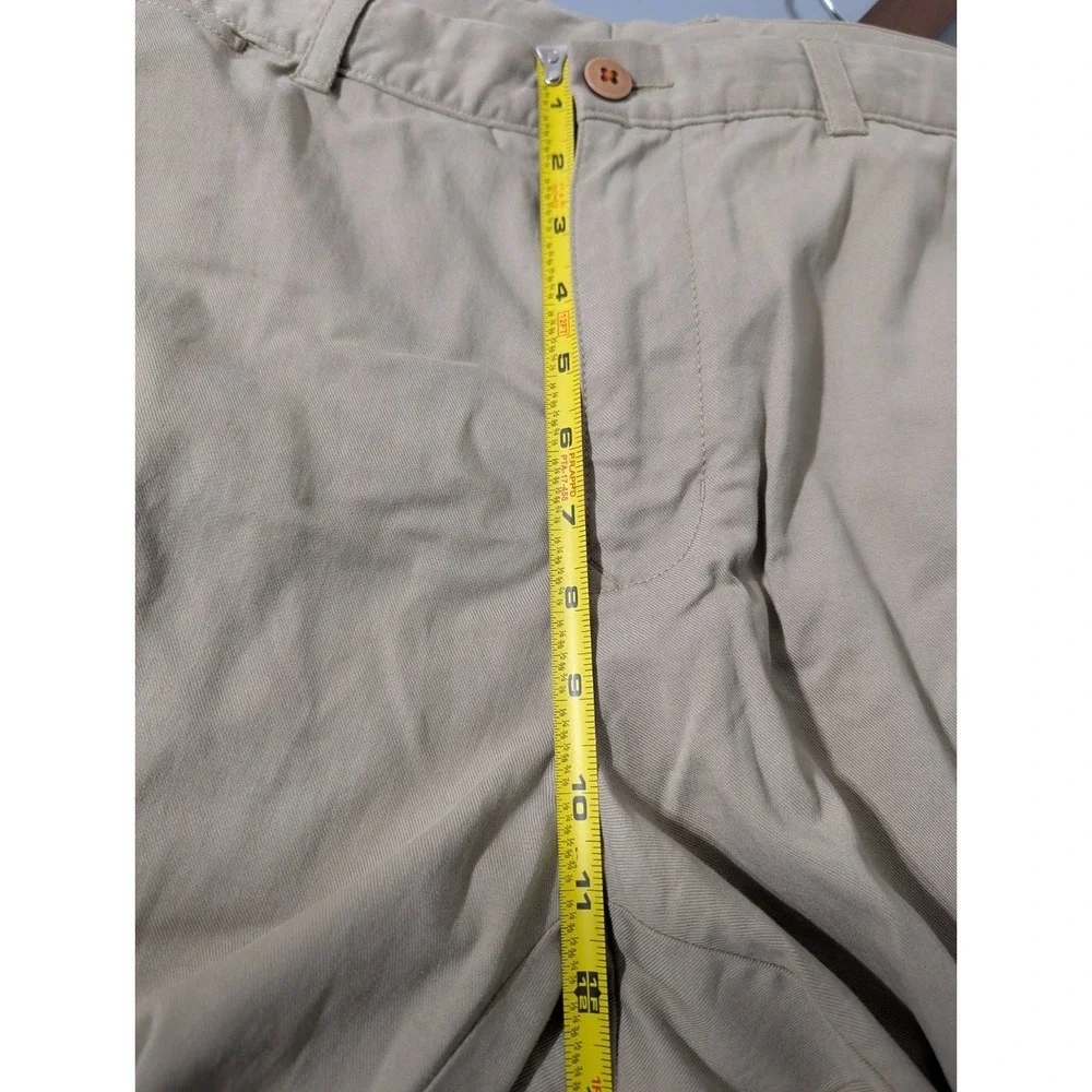 Tommy Bahama Boracay Flat Front Chino Pants Mens 36x30 Beige Stretch